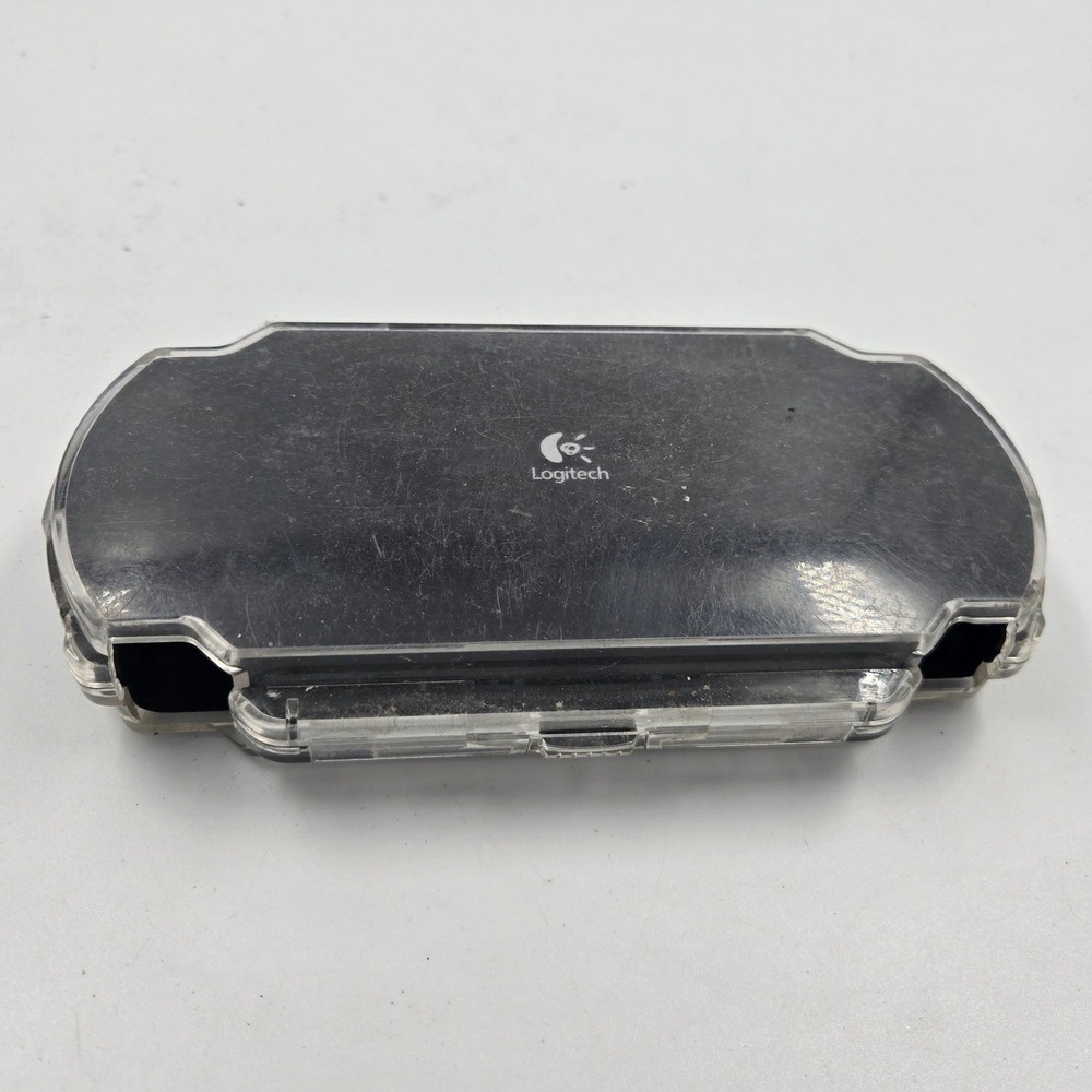 Logitech PlayGear Pocket Hard Case for Sony PSP Clear Black Protective Armor